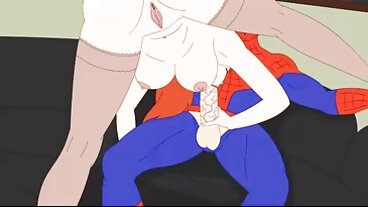 강력한 금발의 새엄마는 핥기를 주문